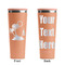 Tropical Sunset Peach RTIC Everyday Tumbler - 28 oz. - Front and Back