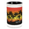 Tropical Sunset Ceramic Pencil Holders - Black