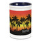 Tropical Sunset Ceramic Pencil Holders - Blue
