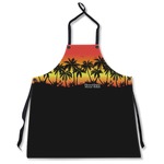 Tropical Sunset Apron Without Pockets w/ Name or Text