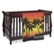 Tropical Sunset Baby Blanket (Single Sided) (Personalized)