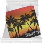 Tropical Sunset Minky Blanket - 40"x30" - Single Sided (Personalized)