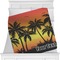 Tropical Sunset Personalized Blanket