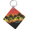 Tropical Sunset Personalized Diamond Key Chain