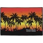 Tropical Sunset Door Mat - 36"x24" (Personalized)