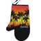 Tropical Sunset Personalized Oven Mitt - Left