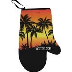 Tropical Sunset Right Oven Mitt (Personalized)