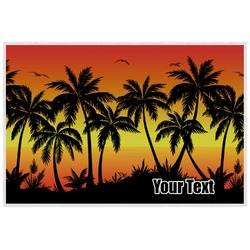 Tropical Sunset Laminated Placemat w/ Name or Text