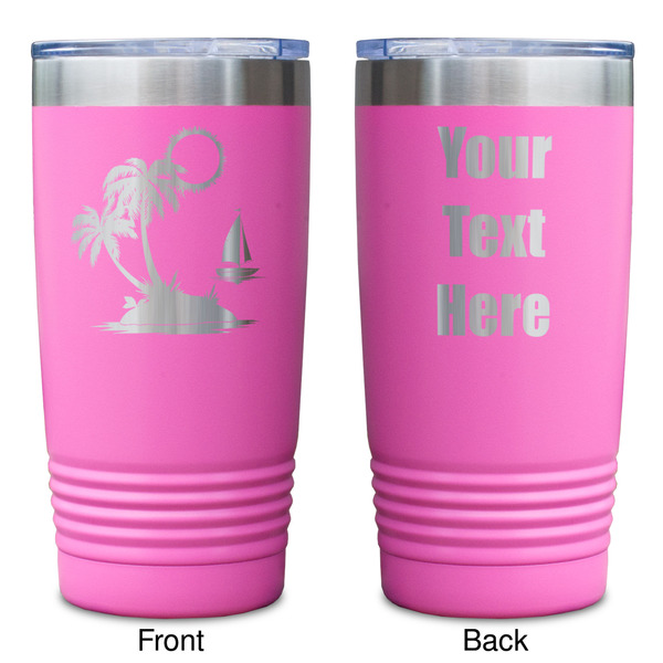 Tropical Sunset Pink Polar Camel Tumbler - 20oz - Double Sided - Approval