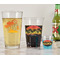 Tropical Sunset Pint Glass - Two Content - In Context