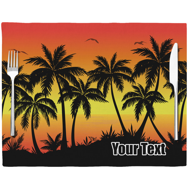Tropical Sunset Placemat with Props