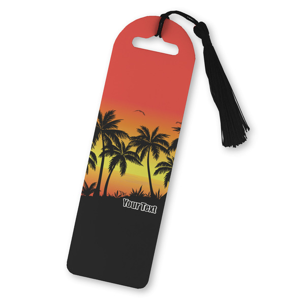 Custom Tropical Sunset Plastic Bookmark (Personalized)