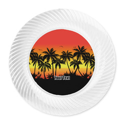 Tropical Sunset Plastic Party Dinner Plates - 10" (Personalized)