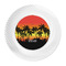 Tropical Sunset Plastic Party Dinner Plates - Approval