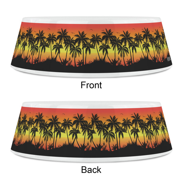 Tropical Sunset Plastic Pet Bowls - Small - APPROVAL