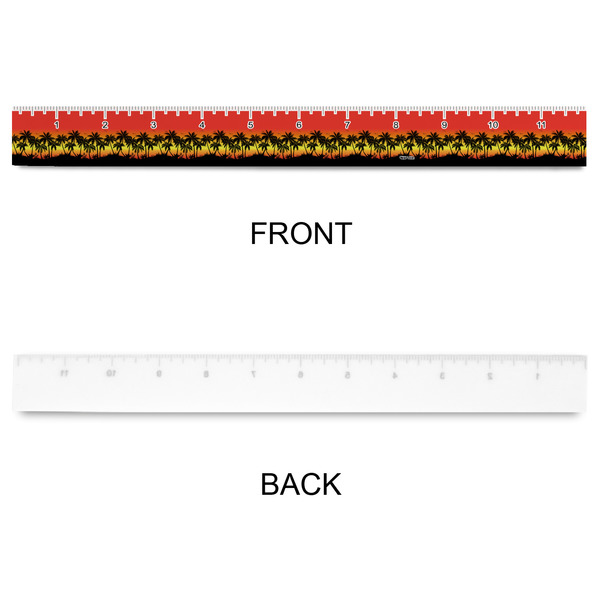 Tropical Sunset Plastic Ruler - 12" - APPROVAL