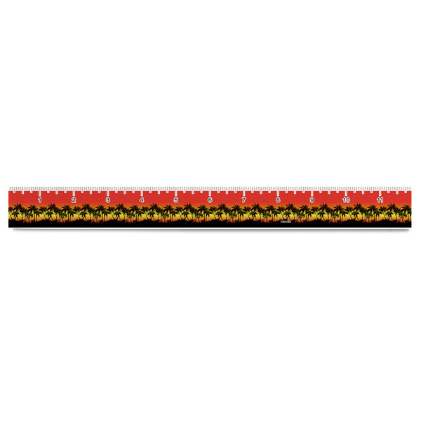 Tropical Sunset Plastic Ruler - 12" - FRONT