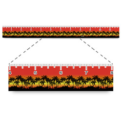Tropical Sunset Plastic Ruler - 12" (Personalized)