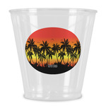 Tropical Sunset Plastic Shot Glass (Personalized)