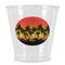Tropical Sunset Plastic Shot Glass (Personalized)