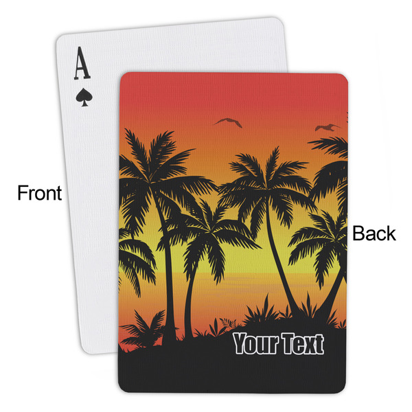 Tropical Sunset Playing Cards - Approval