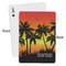 Tropical Sunset Playing Cards - Approval