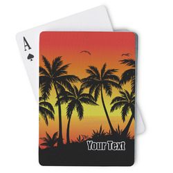 Tropical Sunset Playing Cards (Personalized)