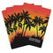 Tropical Sunset Playing Cards - Hand Back View
