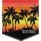 Tropical Sunset Iron On Faux Pocket (Personalized)