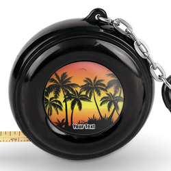 Tropical Sunset Pocket Tape Measure - 6 Ft w/ Carabiner Clip (Personalized)