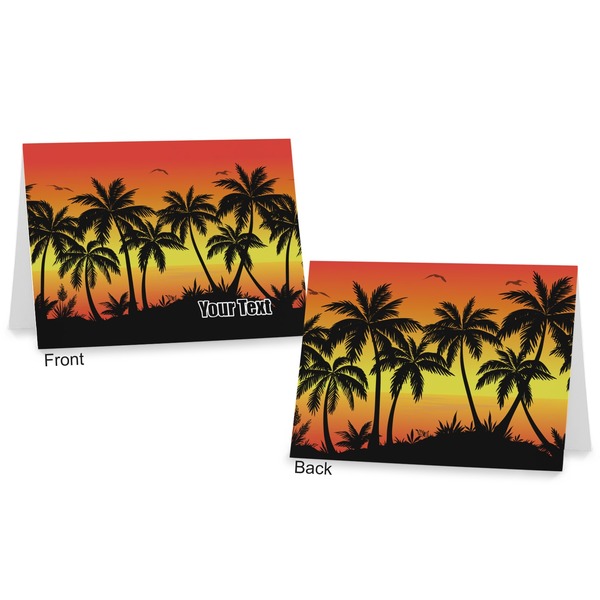 Tropical Sunset Postcard - Front and Back