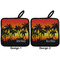 Tropical Sunset Pot Holders - Set of 2 APPROVAL