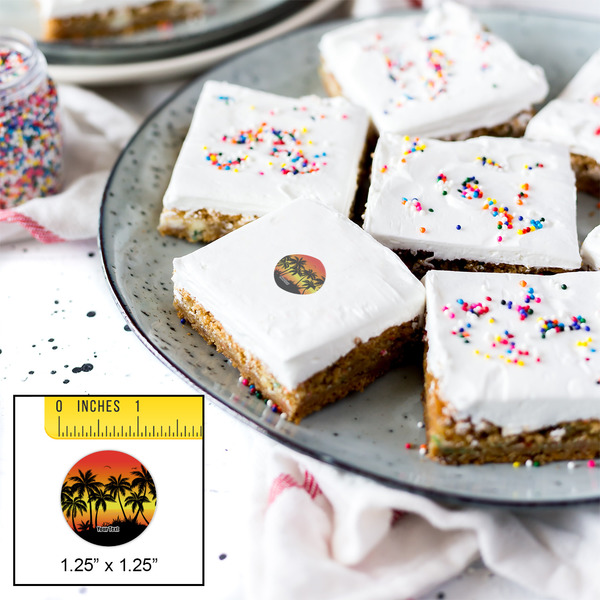 Tropical Sunset Printed Icing Circle - XSmall - In Context