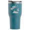 Tropical Sunset RTIC Tumbler - Dark Teal - Front
