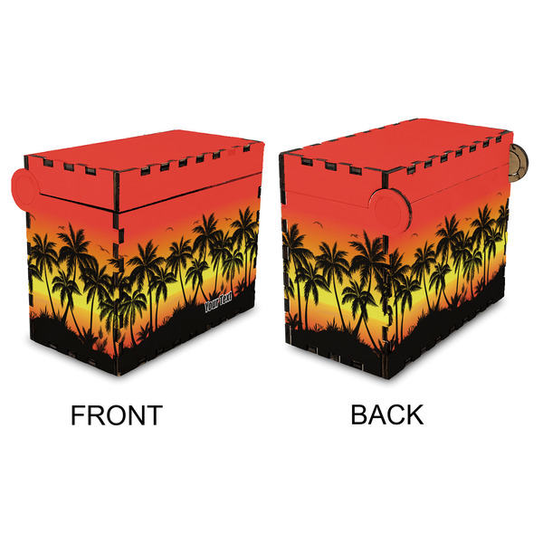 Tropical Sunset Recipe Box - Full Color - Approval