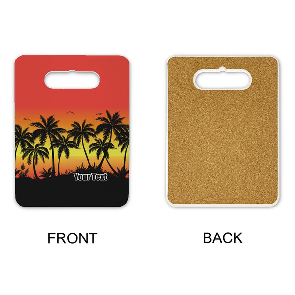 Tropical Sunset Rectangle Trivet with Handle - APPROVAL