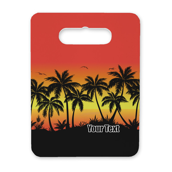 Custom Tropical Sunset Rectangular Trivet with Handle (Personalized)
