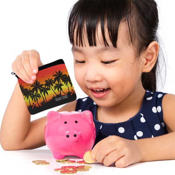 Tropical Sunset Rectangular Coin Purses - LIFESTYLE (child)