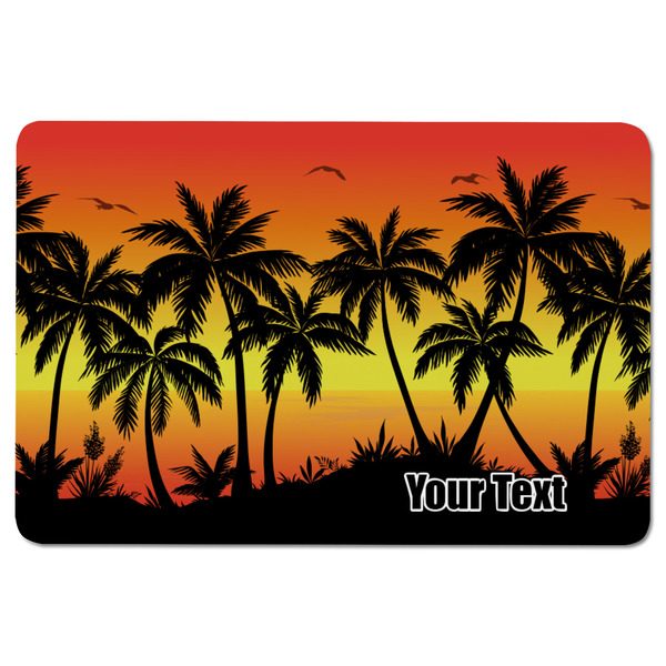 Tropical Sunset Rectangular Fridge Magnet - FRONT
