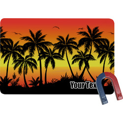 Tropical Sunset Rectangular Fridge Magnet (Personalized)