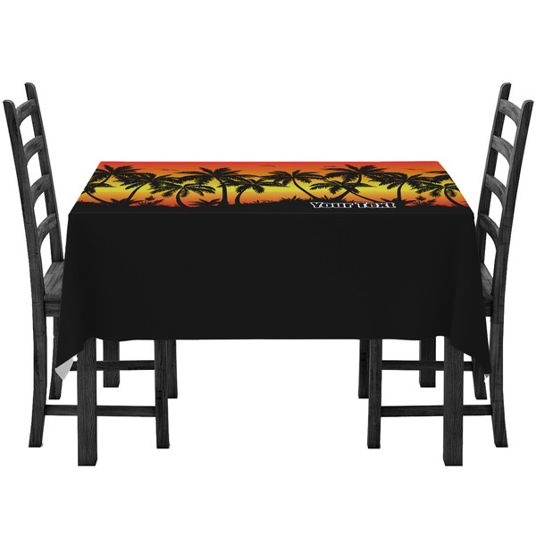 Tropical Sunset Rectangular Tablecloths - Side View