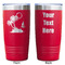 Tropical Sunset Red Polar Camel Tumbler - 20oz - Double Sided - Approval