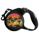 Tropical Sunset Retractable Dog Leash (Personalized)