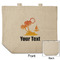 Tropical Sunset Reusable Cotton Grocery Bag - Front & Back View