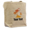 Tropical Sunset Reusable Cotton Grocery Bag - Front View