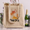 Tropical Sunset Reusable Cotton Grocery Bag - In Context