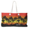 Tropical Sunset Large Tote Bag with Rope Handles (Personalized)