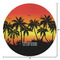 Tropical Sunset Round Area Rug - Size