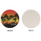 Tropical Sunset Round Linen Placemats - APPROVAL (single sided)