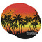 Tropical Sunset Round Paper Coaster - Main
